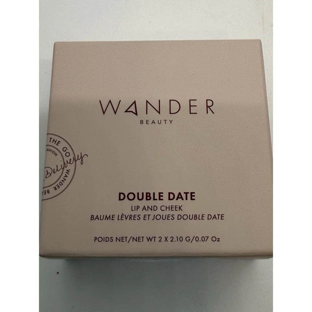 Wander Beauty Double Date Lip Cheek Duo Suite Talker/Swipe 2.10g NIB, Face Brush